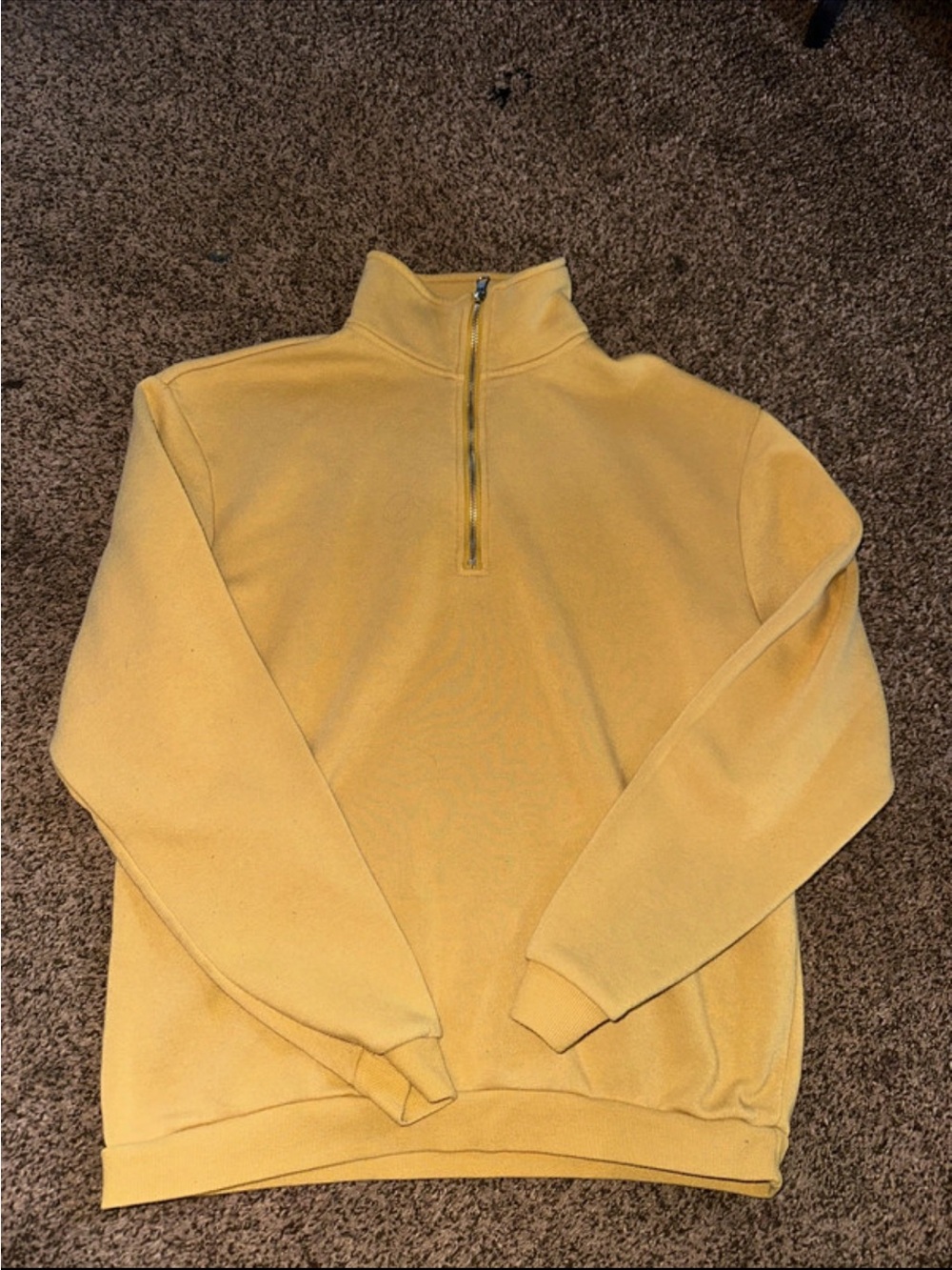 T.J.Maxx Women's Yellow Quarter-Zip Pullover Sweater